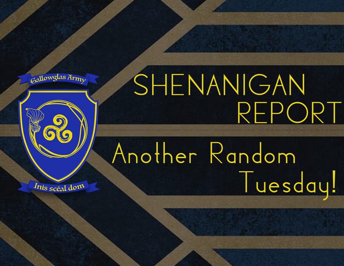 Shenanigan Report - Another Random Tuesday